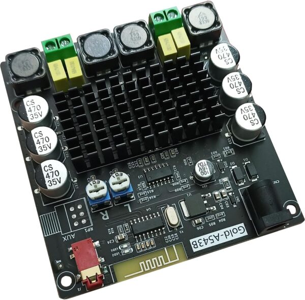 Gold-a543b Class D Amplifier Board TPA3116D2 Dual Channel