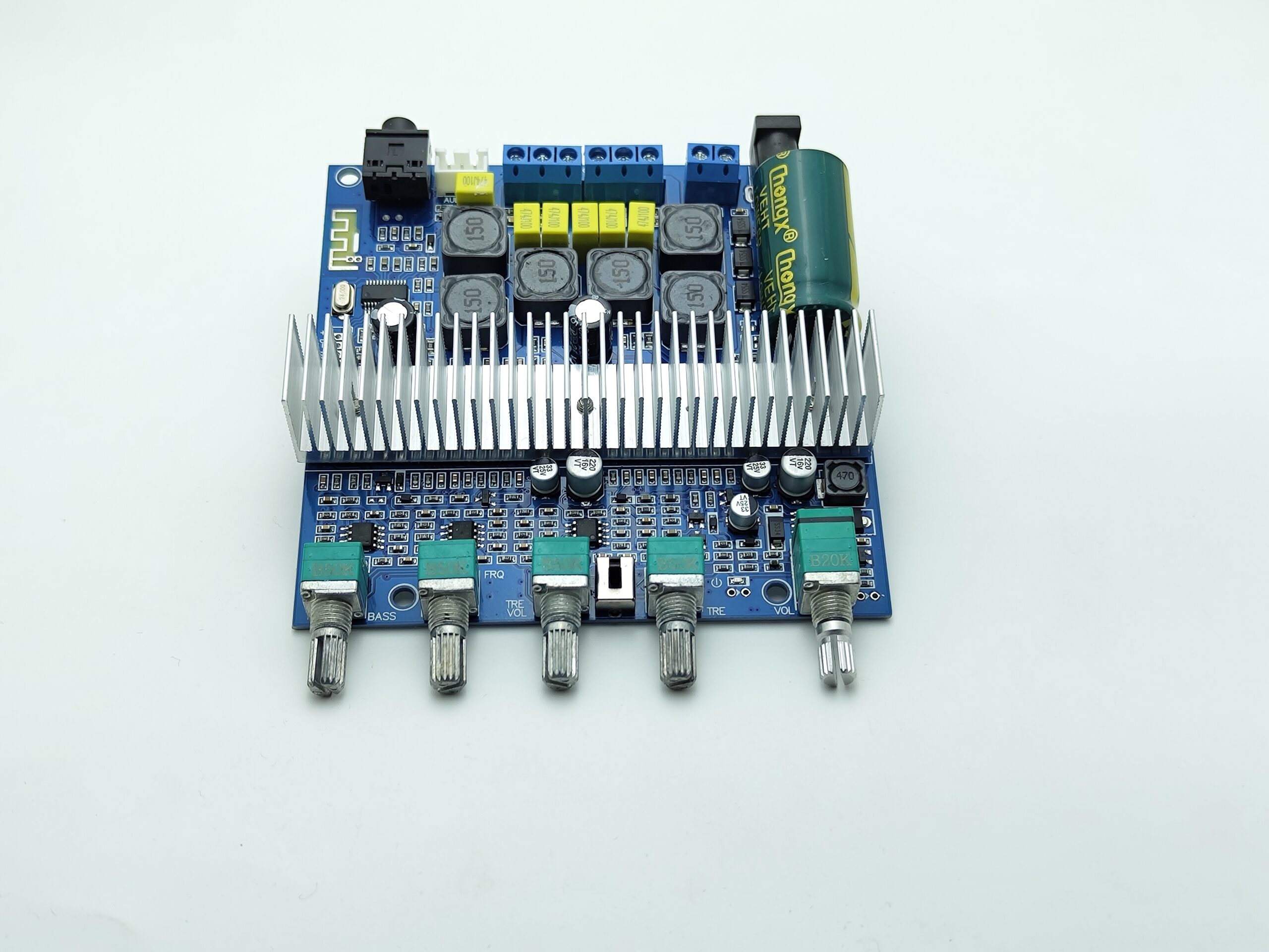 DC12V-24V 2.1 Channel TPA3116 Bluetooth Subwoofer Amplifier Board (2x50W+100W)